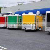 Factory Made Fast Food Mobile Kitchen Truck Trailer Van Trailer thumbnail-3