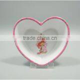 Heart Shaped High Quality Melamine Salad Bowl for Children thumbnail-1