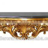 Classical European Style Marble Wood or Marble Top Antique Console Table thumbnail-3