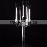 Wholesale 5 Arm Crystal Glass Candelabra for Wedding thumbnail-2