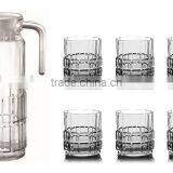 1000ml Clear Glass Jug and 4pcs Glass Cup Set thumbnail-2