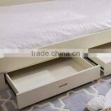 Antique French Style Princess Snow White Pure White Solid Carving Daybed With Two Big Drawers BF11-02274b thumbnail-4