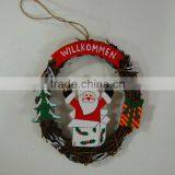 Christmas Wooden Wreath Decoration JA02-11999A thumbnail-1