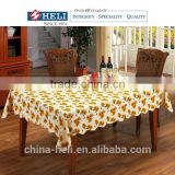 Plastic Print Yellow Floral Table Cloth