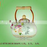 Nice Kettle With Decal With Wooden Handle thumbnail-1