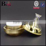 Kiss Shaped Luxury Acrylic Cream Jar Gold Color thumbnail-2