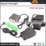 Wholesale Aluminum Alloy 2* R5 LED 4 Mode With 4*18650 Battery Pack 500 Lumens Bicycle Front Light thumbnail-4