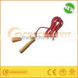 Wooden Handle Speed Skipping Jump Rope Adjustable PP Wire for Crossfit thumbnail-1