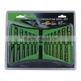 27 Piece Good Quality Combination Drilling Set in Plastic Case