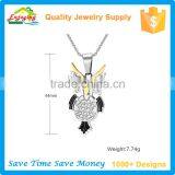 Sample Design Anniversary Stainless Steel Unisex Necklace With Owl Pendant thumbnail-2