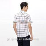 100% Cotton Shorts Sleeve Men Shirts Casual Shirts Custom Plaid Shirts thumbnail-4
