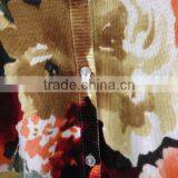 Women's V-neck no Hand Feeling Reactive Printing Cardigan Sweater thumbnail-3