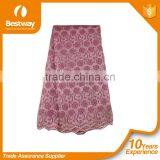 Bestway Textile Industry Cotton Cloth African Voile Lace Fabrics 5 Yards Cotton Voile Lace Fabric For Party SL0312 thumbnail-3