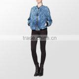 Wholesale Blank Baseball Jacket Custom Print With Zipper thumbnail-4