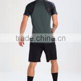 MGOO New Design Dry Fit Sportwear Gym T-shirt Men Muscle Fitness Color Block T Shirt thumbnail-2