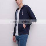 Wholesale Men Custom Plain Casual Zipper-up Neoprene Hoodie thumbnail-2