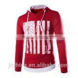 Hot Mens Long Sleeve Custom Print Couple Lover Hooded Sweatshirt thumbnail-5