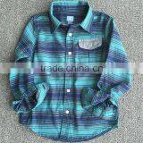 Fashionable Kids Blouse Designs Cotton Boys Flannel Plaids Children Shirt thumbnail-1
