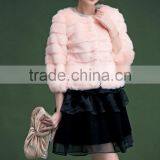 Ladies Keep Warm Winter and Autumn Short Thicken Woman Rabbit Fur Coat Lady Faux Fur Pure Collar Jackets thumbnail-2