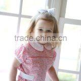 Infant Baby Girls Pink Bubble Flower Printed Cute Romper thumbnail-4