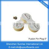 FCS Fusion Fin Box White Surf Board Fin Plug 5 Degree/ 9 Degree thumbnail-1