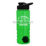 USA Made 24 oz Tritan Salute Shaker Bottle With Drink-Thru Lid - BPA-free, Features a Mixing Ball and Comes With Your Logo thumbnail-2