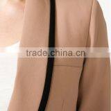 Padded Contrast Trimmed Blazer thumbnail-5