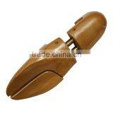 Painted Type Wooden Shoe Tree in Lotus Wood and Thin Wax on the Surface With Double Tube