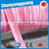 Plain Fold Over Elastic Velvet Ribbon