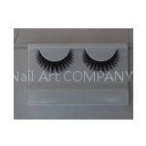 Long White Fake Eyelashes Full Handmade , Costume False Eyelashes Reusable