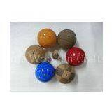 Natural Veined Solid Wood Balls Plain 60 mm For Home Decoration