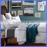 Custom design 300TC 60*40s cotton 5 star hotel linen bedding set