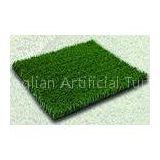 Roof Plastic 15mm 4500Dtex Balcony Artificial Turf Grass Olive Green , Weather resistance