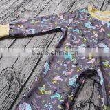 Latest Long Sleeve Cute Animal Printed Winter Thick Knit Cotton Soft Infant Baby Girl Romper thumbnail-3