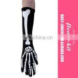Halloween Sexy Cosplay Long Skeleton Gloves For Women thumbnail-1