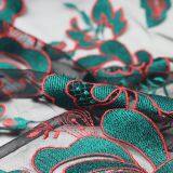 China Manufacture India Flower Mesh Net Embroidered Lace Fabric for Garment thumbnail-3