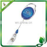 carabiner badge reel with pvc strap