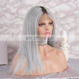 2018 New Product Remy Hair Grey Human Hair Wigs Full Lace Wig thumbnail-3