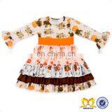 Kids Thanksgiving Turkey Girls Dress Names With Pictures Children Frock Model thumbnail-1