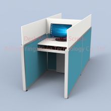 height-adjustable study cubicle partiton anti-noise carrel dividers lifting hidden screen library table office workstation computer desk