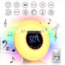 Remote Control USB Sunlight Wake Up FM Radio And Snooze Function Smart LED Alarm Desk & Table Clocks thumbnail-4