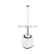 Hot Selling Quick Drying Bathroom Toilet Cleaning Brush Silicone Toilet Brush and Holder Set