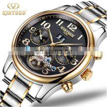 KINYUED J013 New Sporty Men Gold Watch Mechanical Men's Hand Watch Stainless Steel Auto Day Watch thumbnail-4