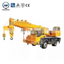 Hengwang HW-Z8 Earth-moving Machinery Hydraulic Telescopic Boom Small Mini 8 ton Truck Crane For Sale