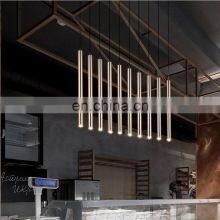 White Black Golden Adjustable Home Kitchen Dining Room Lighting Nordic LED Hanging Long Tube Pendant Lights thumbnail-4
