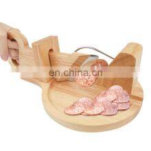 Guillotine Wood Meat Cutting Board Wooden Sausage Slicer Guillotine Slicer thumbnail-2