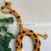 Hot Sale Macrame The Giraffe Bow Wall Decor, Boho Nursery Baby Room Best Price Vietnam Supplier thumbnail-5