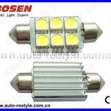 Samsung Chip CANBUS Car LED Light Festoon 36MM/39MM 6SMD Super Bright Auto Led Bulb