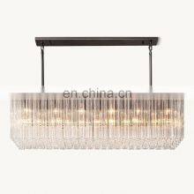 Luxury Cielo Interior Home Living Room Dining Room Rectangular Blown Glass Chandelier Modern Style Large Ceiling Pendant thumbnail-4