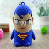 PVC Cartoon Superman Portable Power Bank 5200mAh thumbnail-1